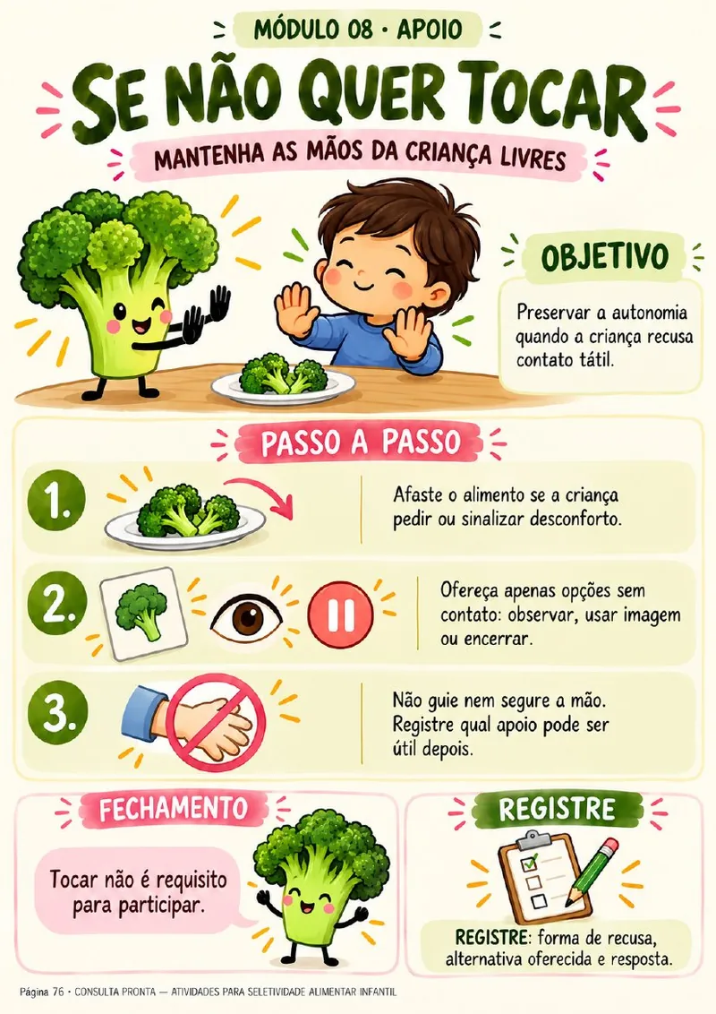 Ficha de Apoio · Se Não Quer Tocar
