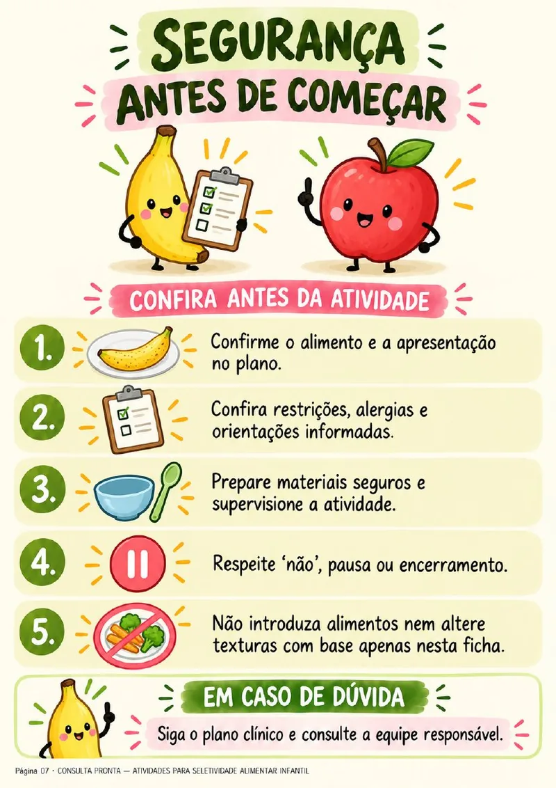 Segurança Antes de Começar